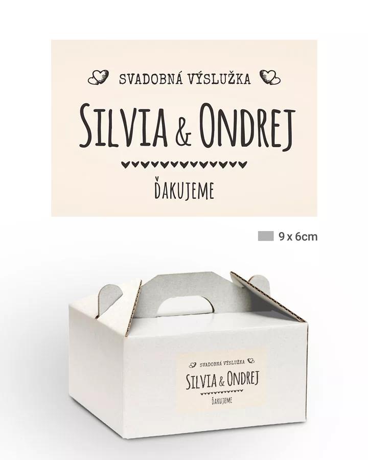 Nálepky na výslužkys motívom Vintage 02 1/3