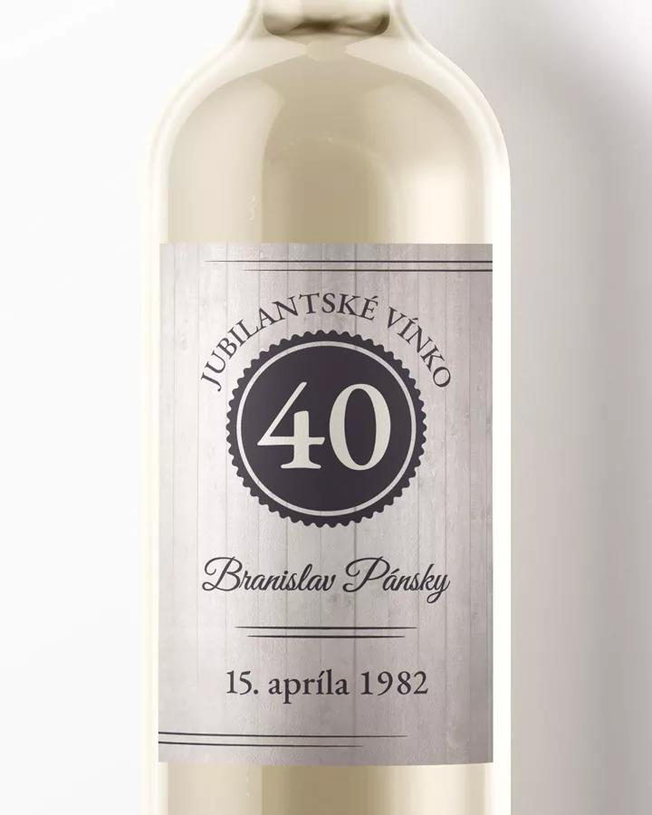 Etikety na víno / pálenku motív Vintage 02 svetlé