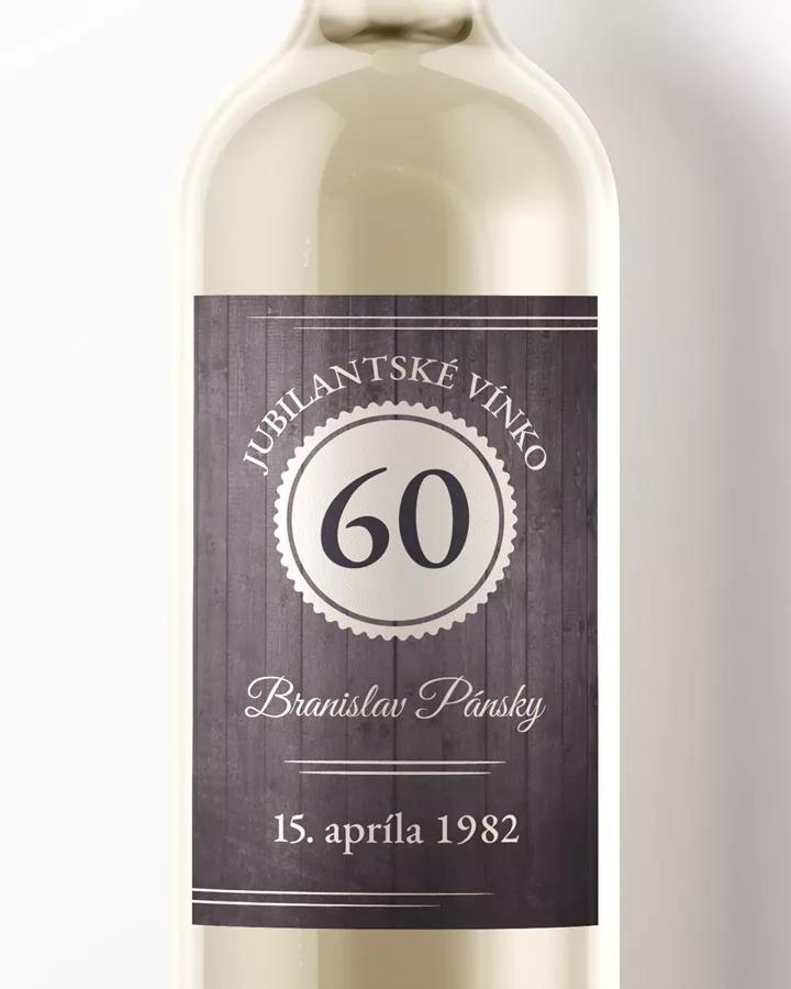 Etikety na víno / pálenku motív Vintage 02 tmavé