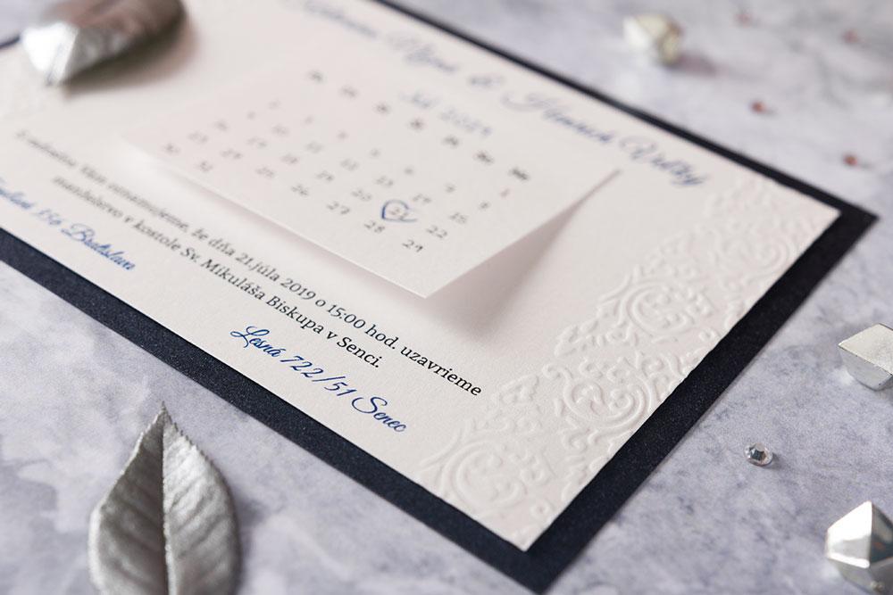 Luxusné svadobné oznámenia Royal s kráľovským motívom 6/7