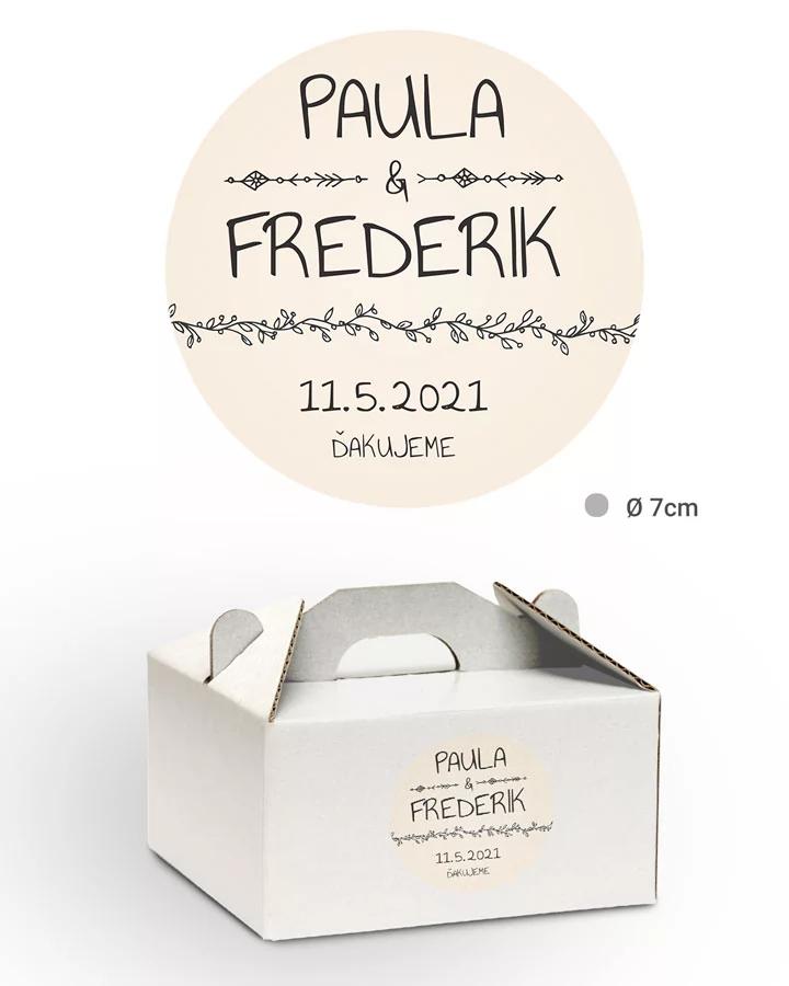 Nálepky na výslužky s motívom Vintage 03 2/3