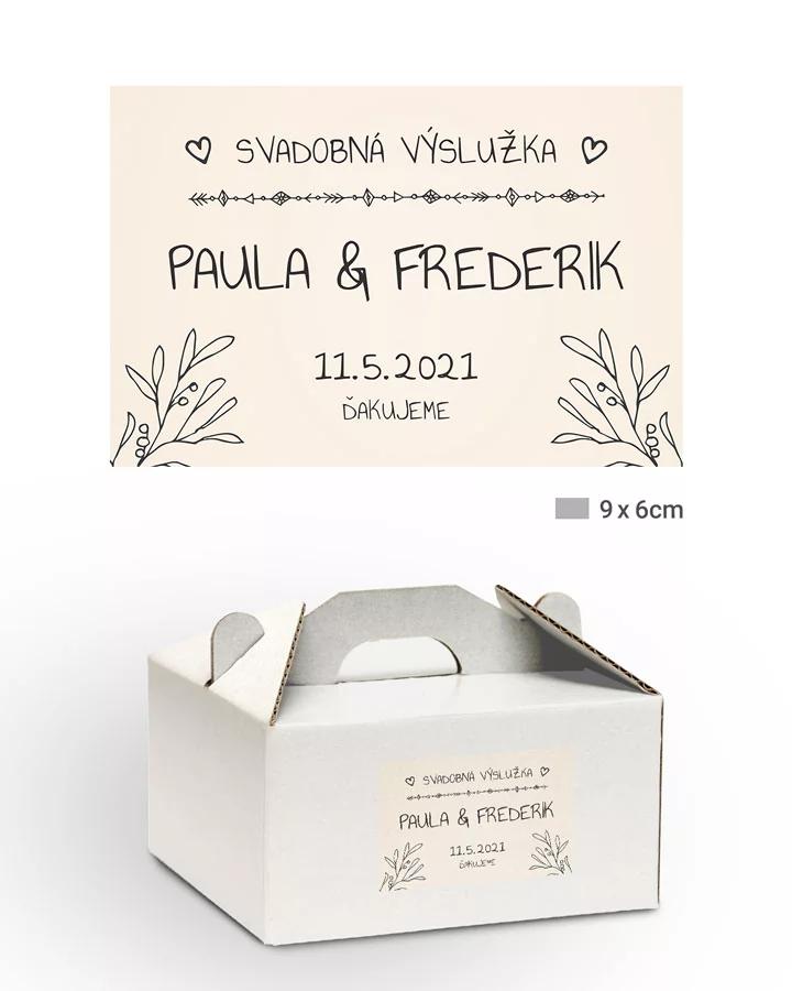 Nálepky na výslužky s motívom Vintage 03 1/3