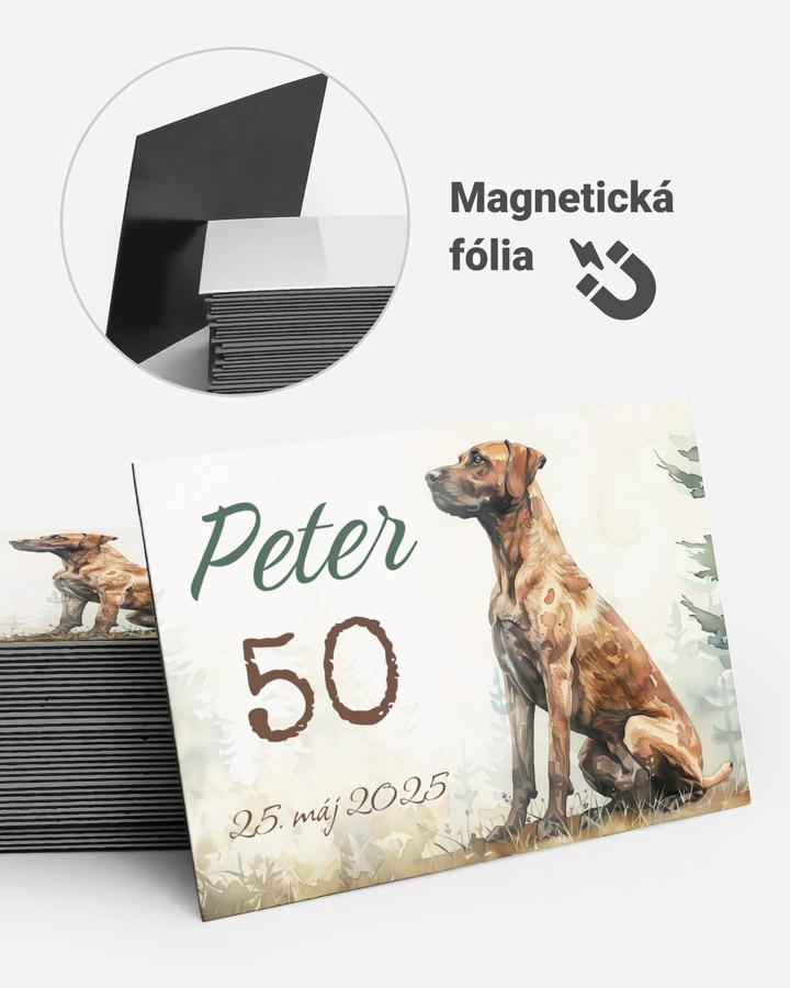 Pamätné magnetky z oslavy  - Poľovný pes 05