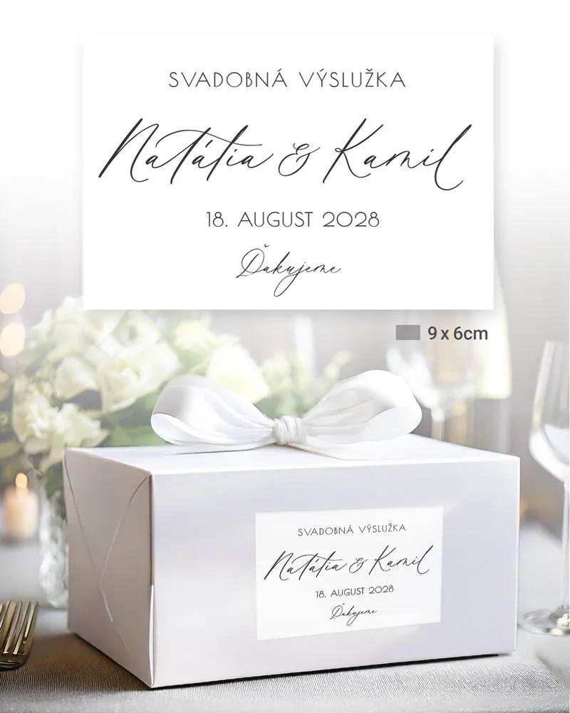 Nálepky na výslužky Jemná elegancia 1/3