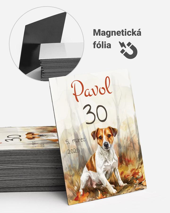Pamätné magnetky z oslavy  - Poľovný pes 06