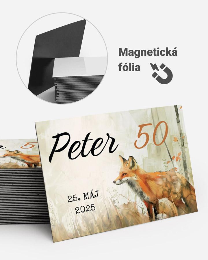 Pamätné magnetky z oslavy  - Líška 01