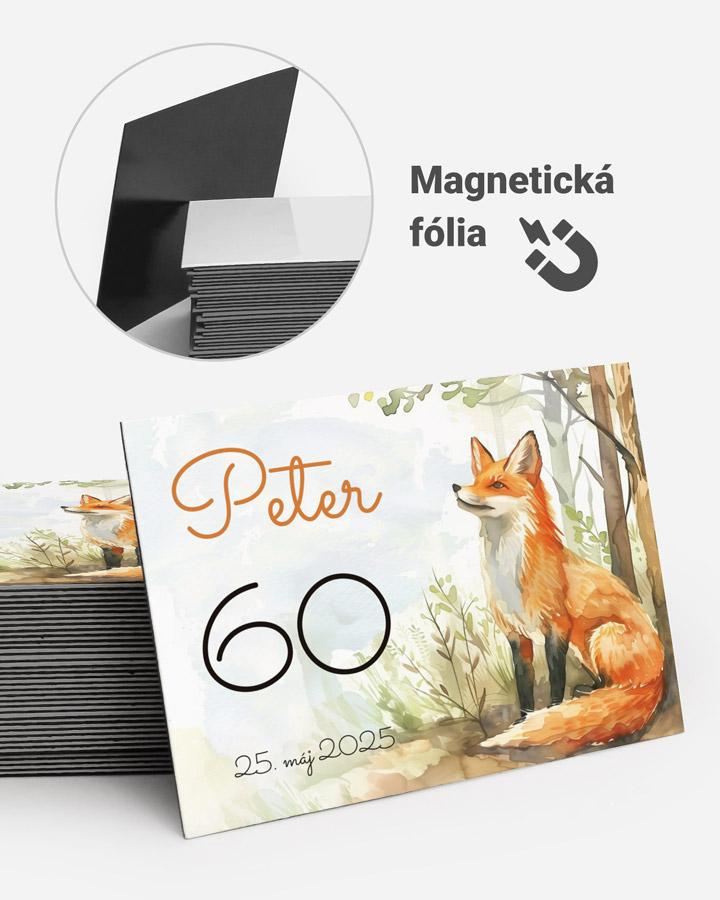 Pamätné magnetky z oslavy  - Líška 02