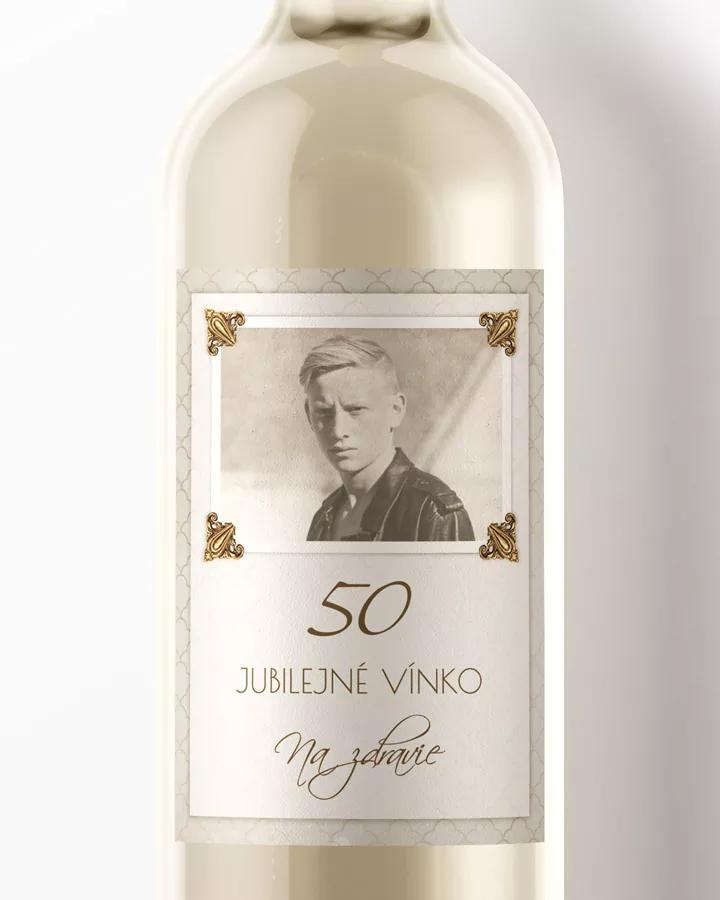 Etikety na víno / pálenku motív Vintage 03 (s fotkou)