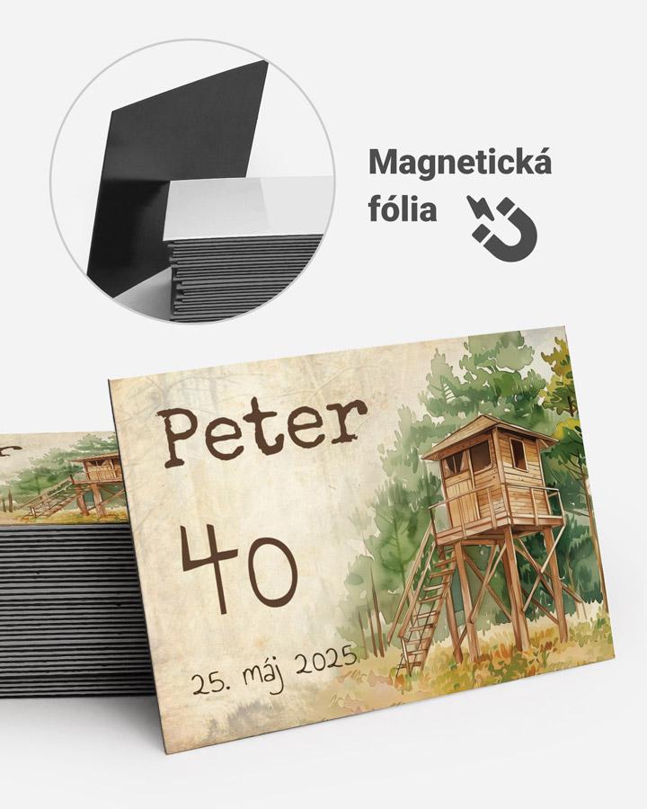 Pamätné magnetky z oslavy  - Poľovnícky posed