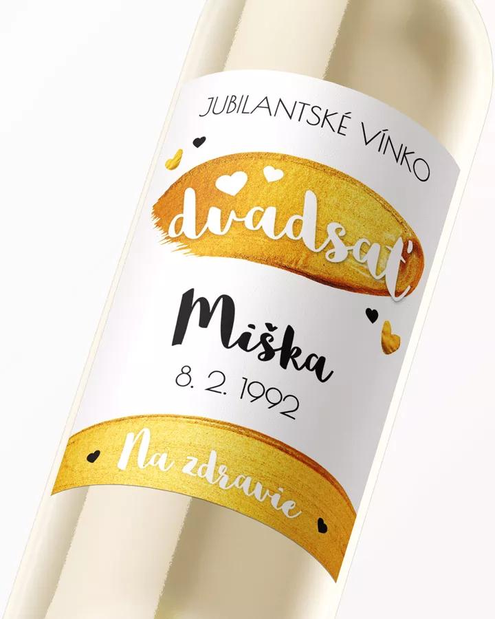 Etikety na víno / pálenku Zlatý motív 2/3