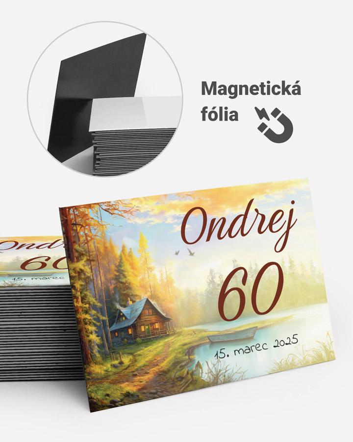 Pamätné magnetky z oslavy  - Lesná chata