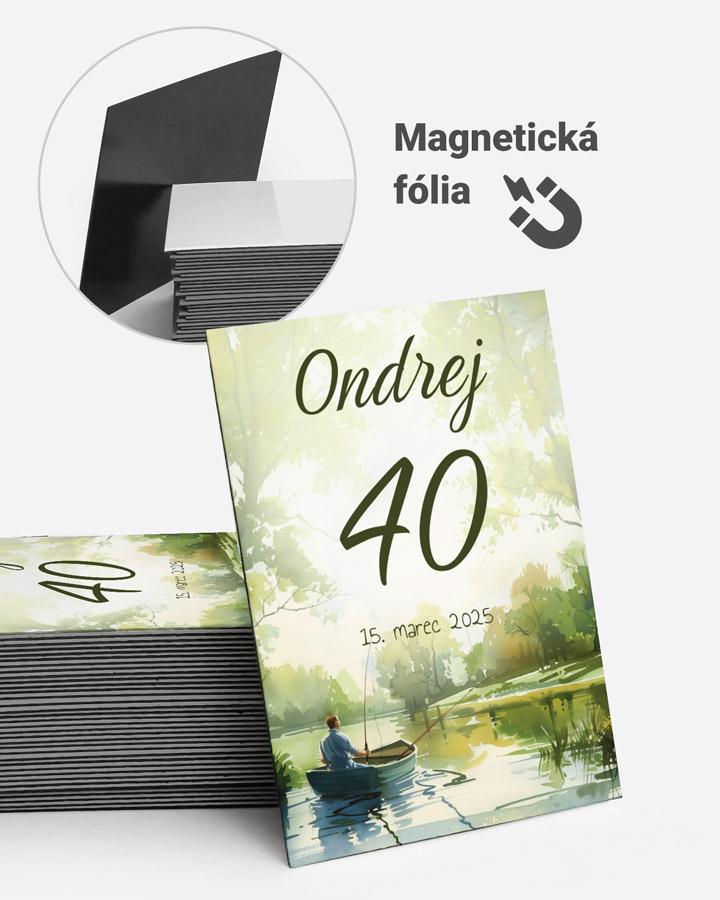 Pamätné magnetky z oslavy  - Rybár 02