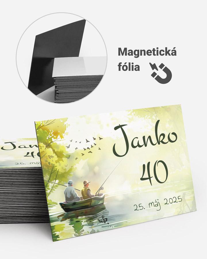 Pamätné magnetky z oslavy  - Rybár 04