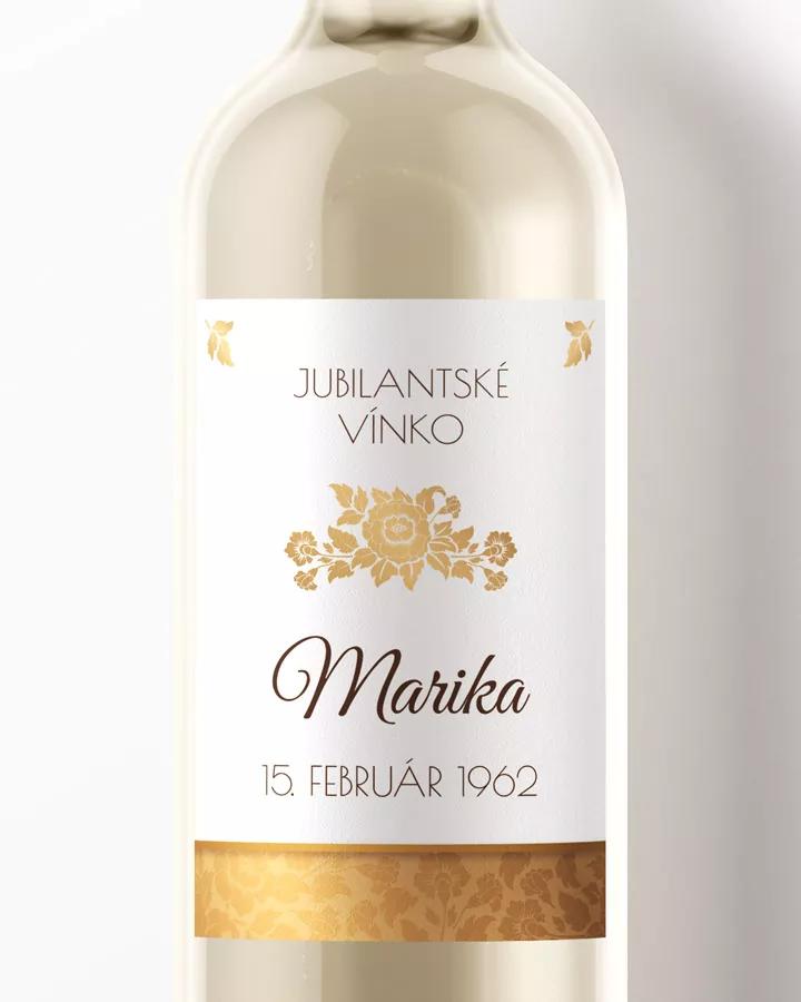 Etikety na víno / pálenku Zlatá ruža