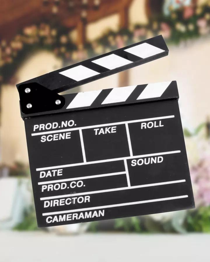 Drevená filmová klapka