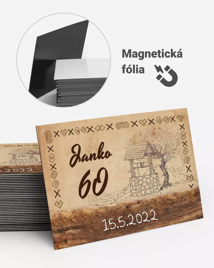Pamätné magnetky z oslavy obdĺžnik - Ľudový motív 01