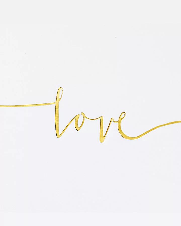 Luxusná pamätná kniha biela s nápisom "love" 2/3