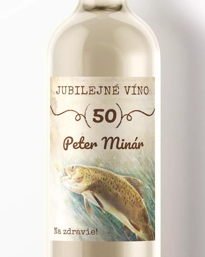 Etikety na víno / pálenku Rybár