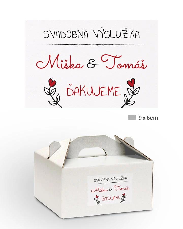 Nálepky na výslužky s motívom kraft 1/3