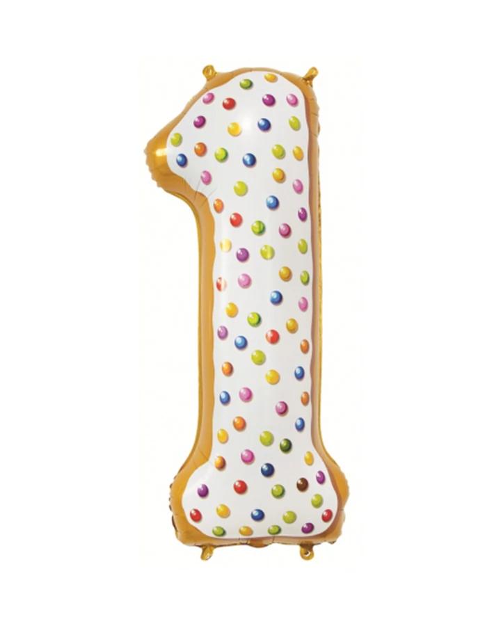 Balón číslo 1 keksík veľký 78cm