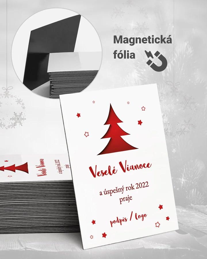 Vianočné magnetky - motív 21 (biela)