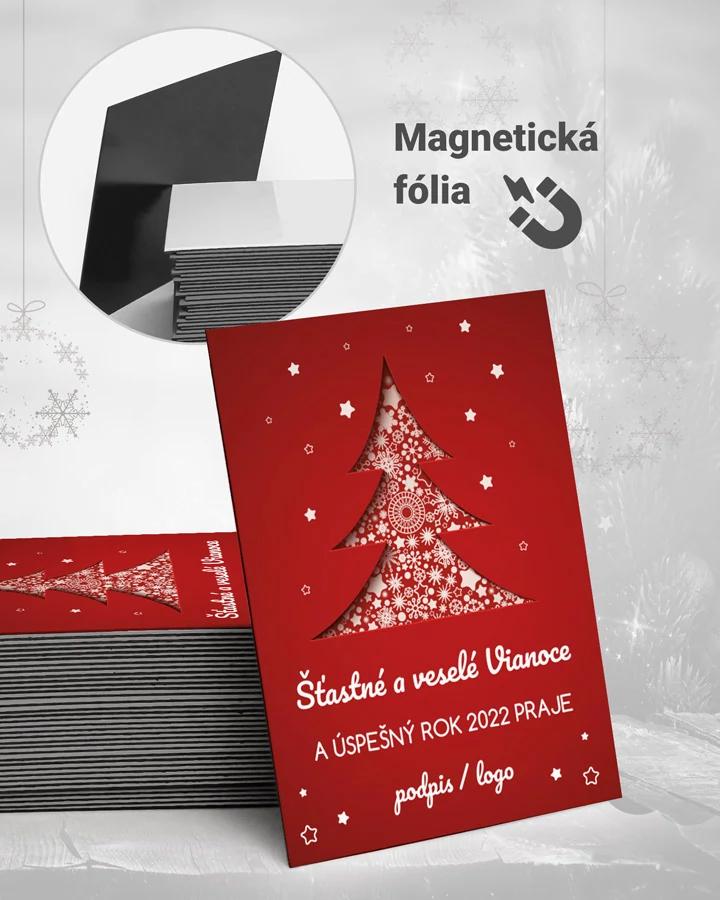 Vianočné magnetky - motív 21 (červená)