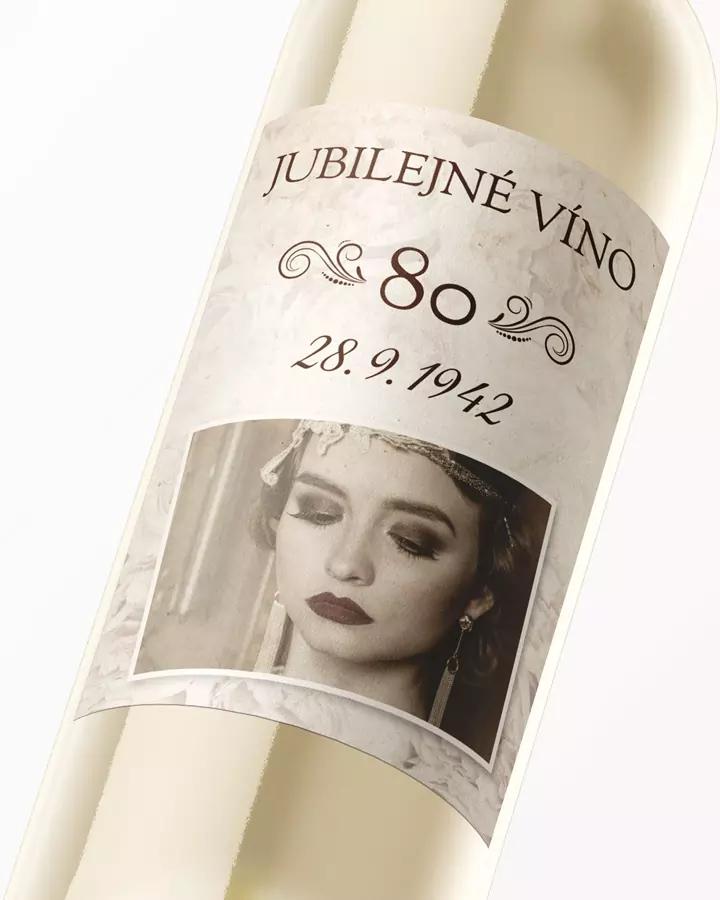 Etikety na víno / pálenku Vintage 04 (s fotkou) 2/3
