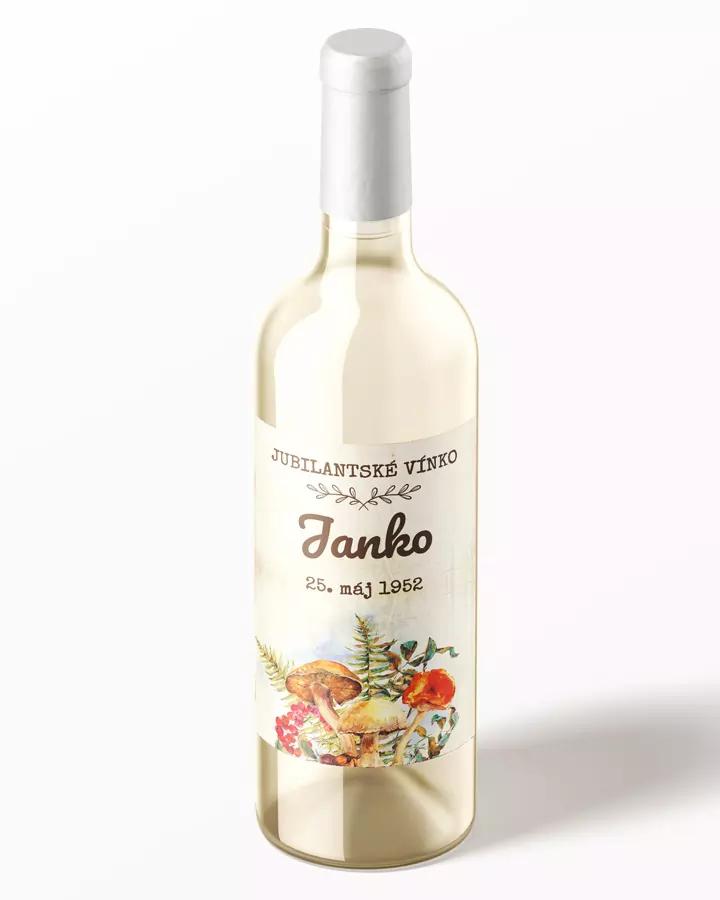 Etikety na víno / pálenku Lesné huby 1/3