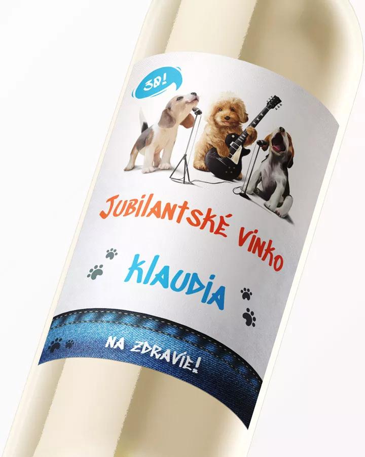 Etikety na víno / pálenku Divoká párty 2/3