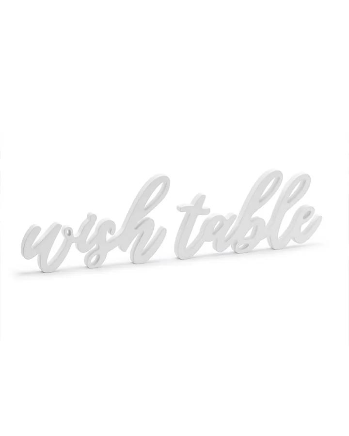 Nápis wish table drevená dekorácia 1/3
