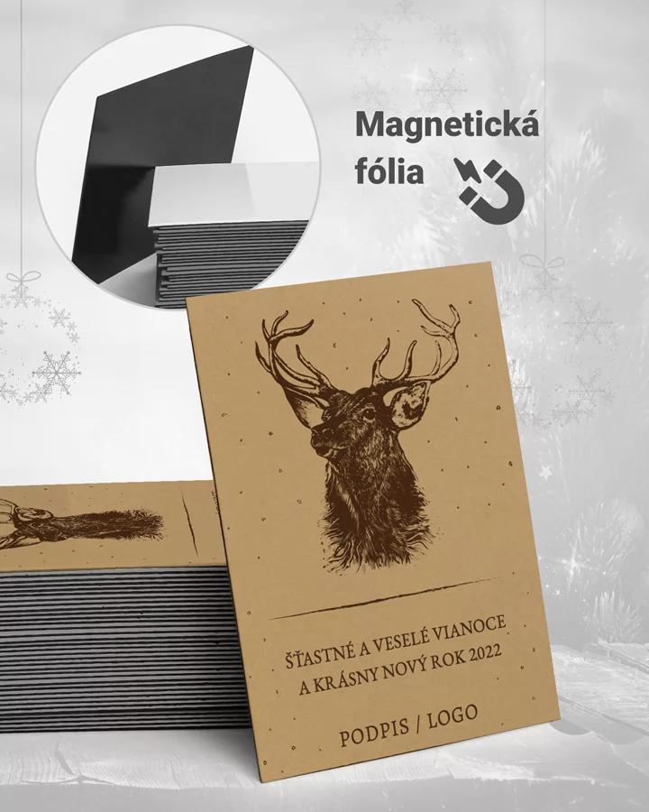 Vianočné magnetky - motív 26 (tmavá)
