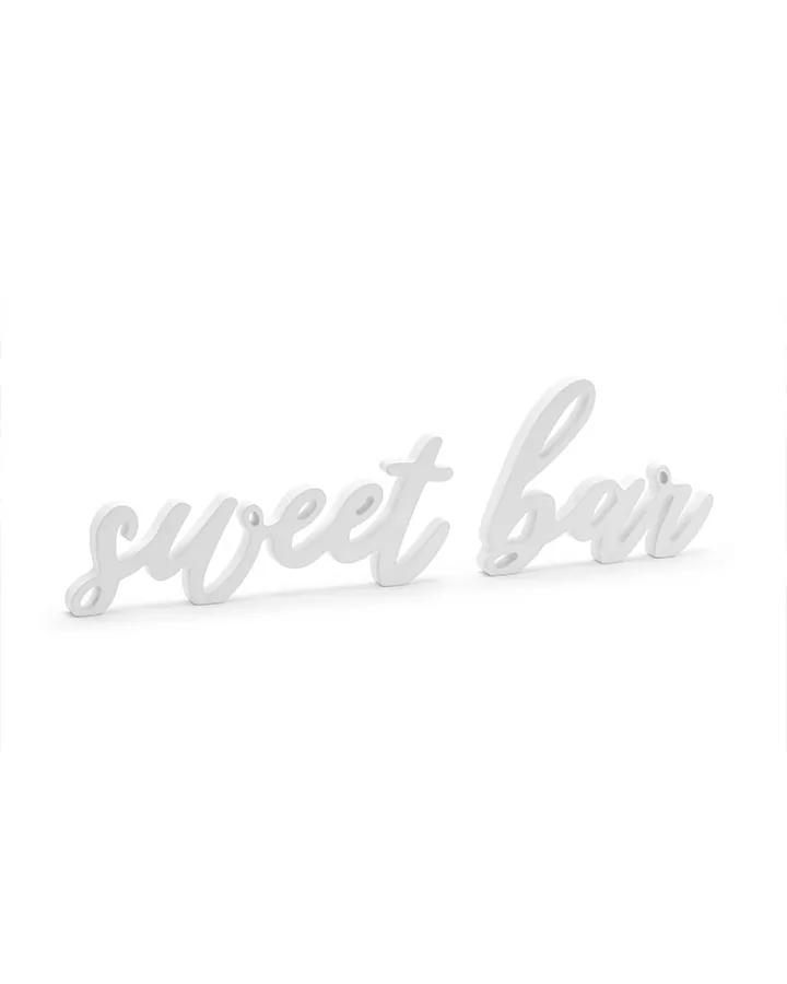 Nápis sweet bar drevená dekorácia 1/4