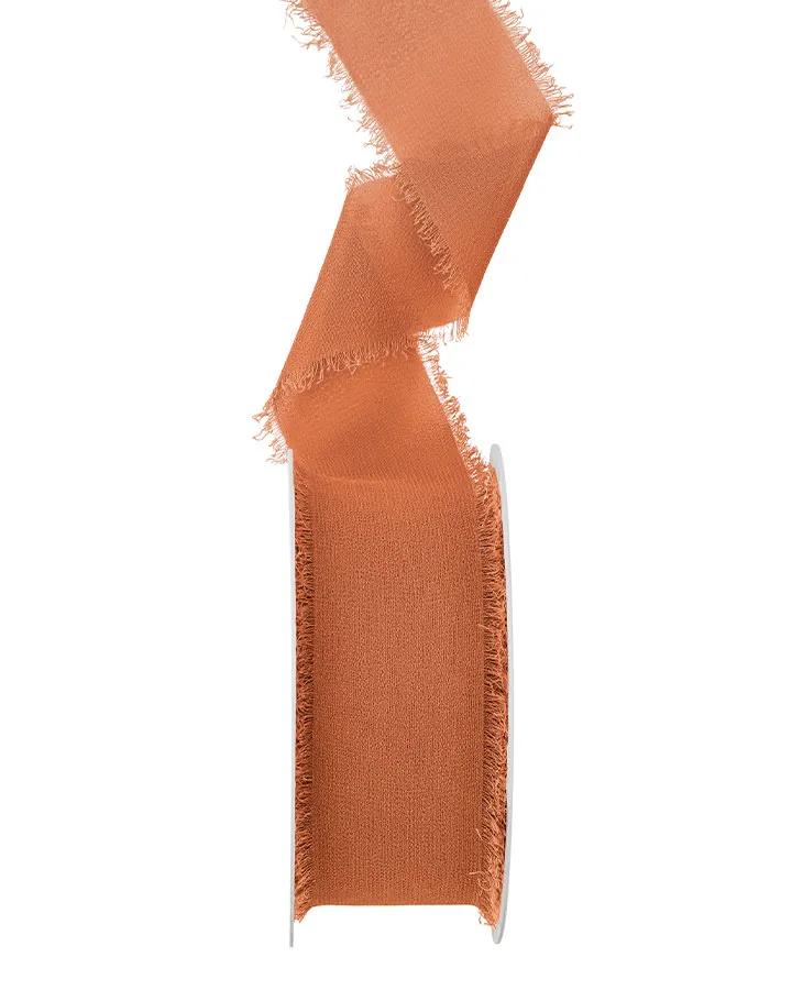Šifónová stuha medená, šírka 4cm, návin 10m