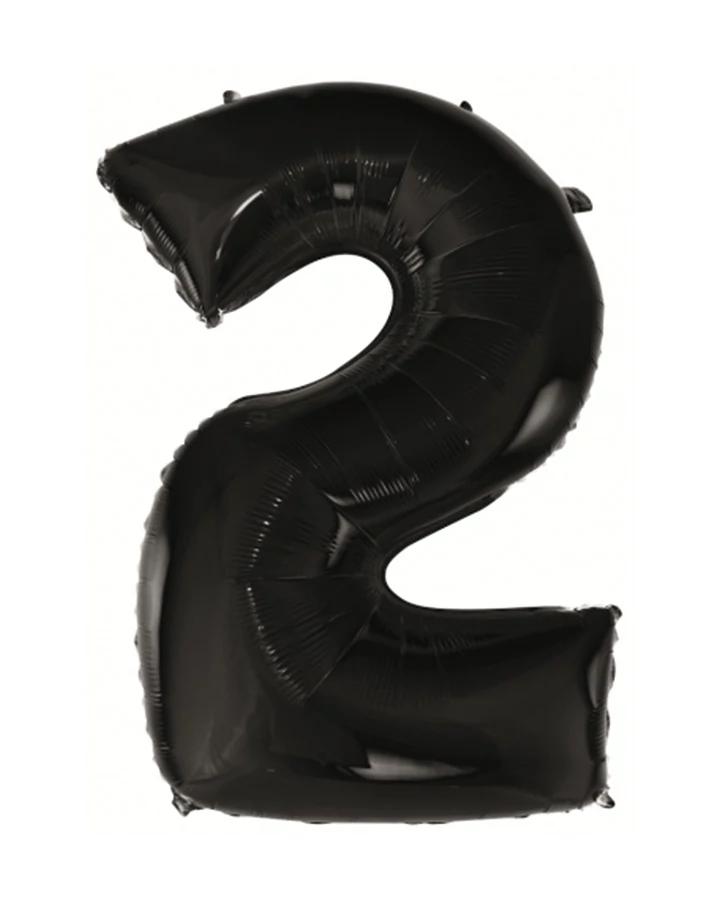 Balón číslo 2 čierny veľký 92cm