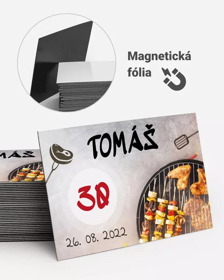 Pamätné magnetky z oslavy obdĺžnik - Grilovačka 02