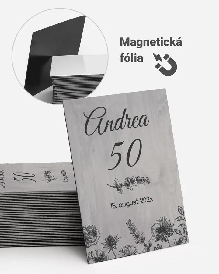 Pamätné magnetky z oslavy - Poľné kvety 01