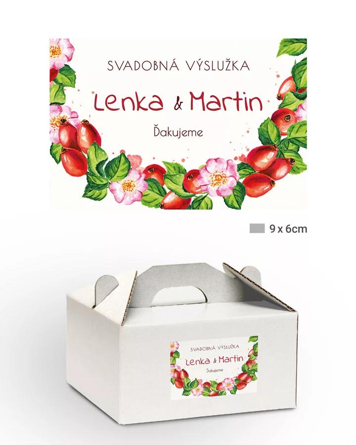 Nálepky na výslužky Šípky 1/3
