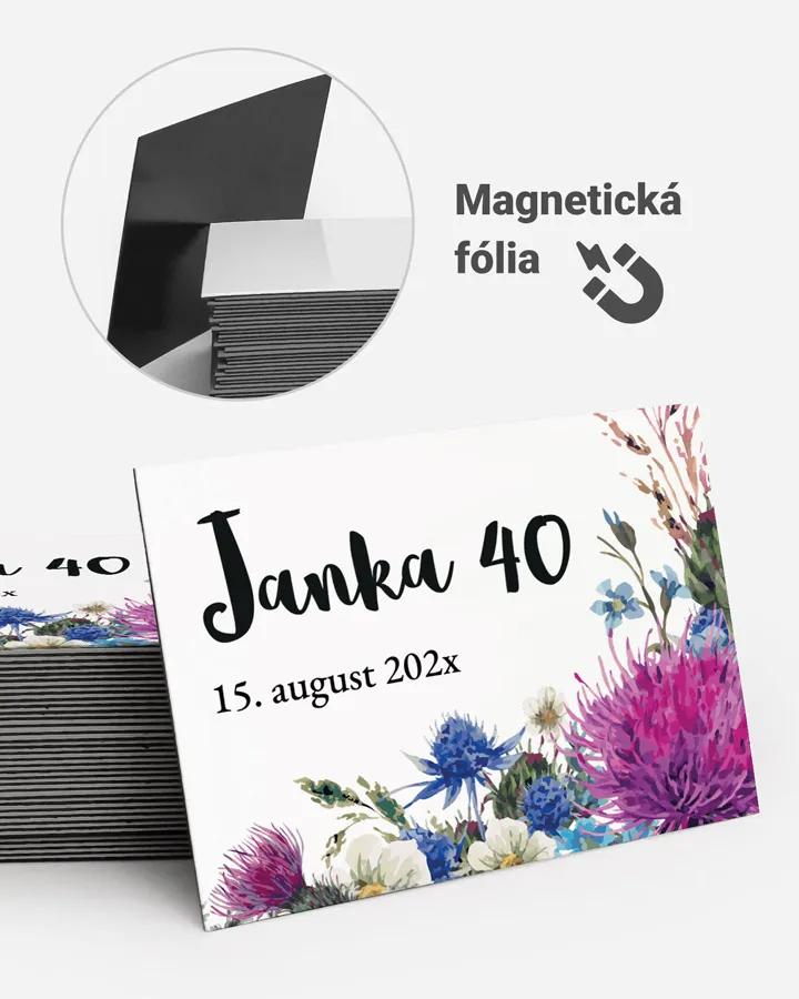 Pamätné magnetky z oslavy - Poľné kvety 02