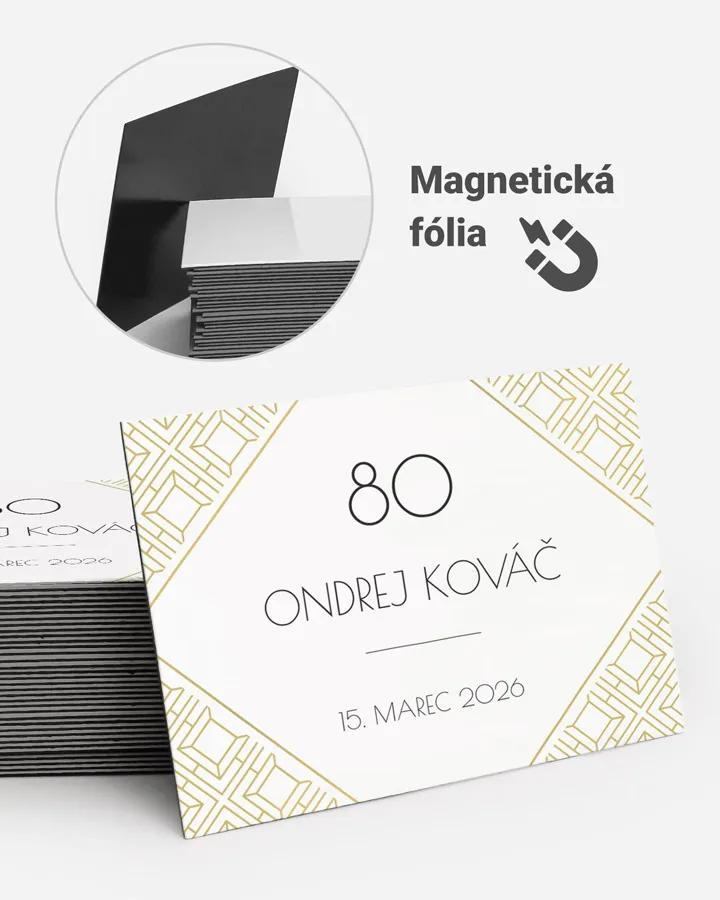 Pamätné magnetky z oslavy - Art Deco 01