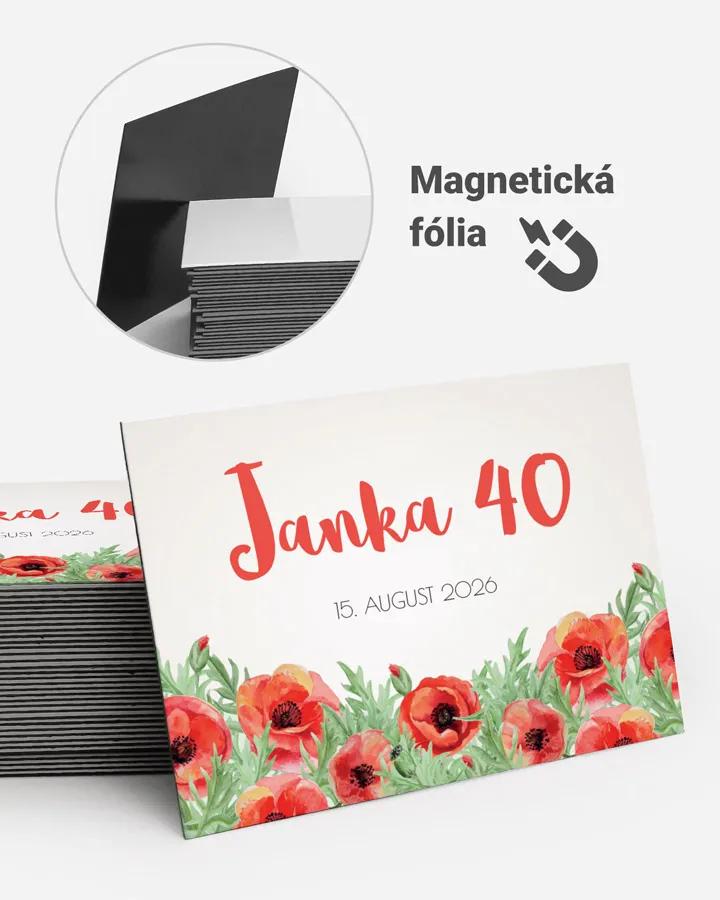 Pamätné magnetky z oslavy - Poľné maky 01