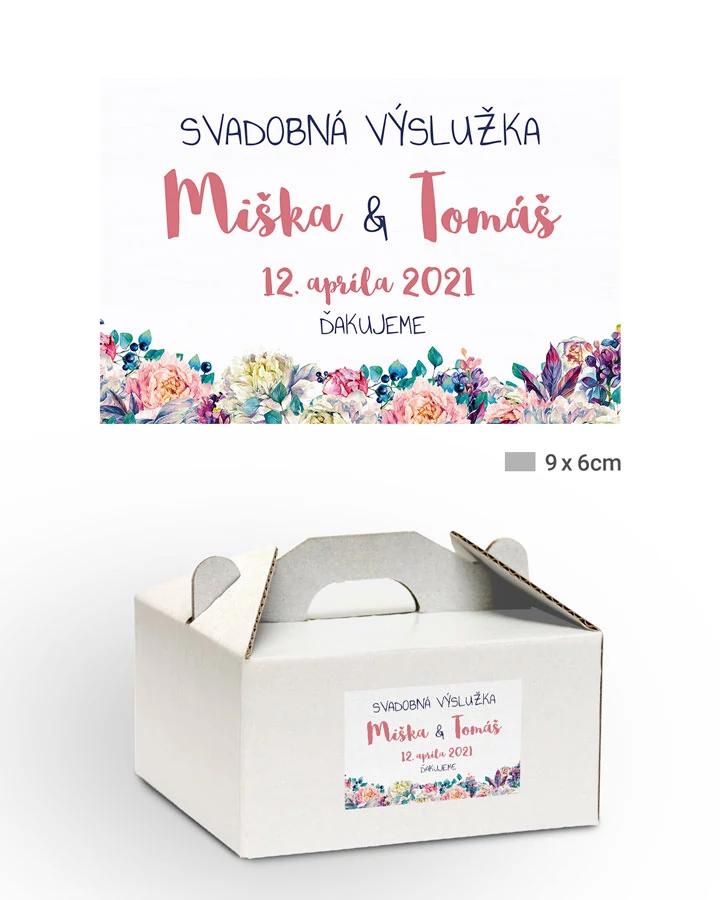 Nálepky na výslužky Pivonky s orgovánom 1/3