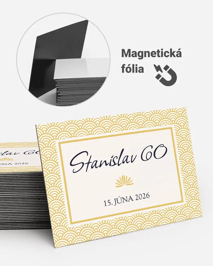 Pamätné magnetky z oslavy - Art Deco 03