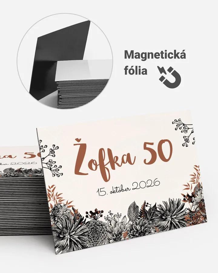 Pamätné magnetky z oslavy - Poľné kvety 03