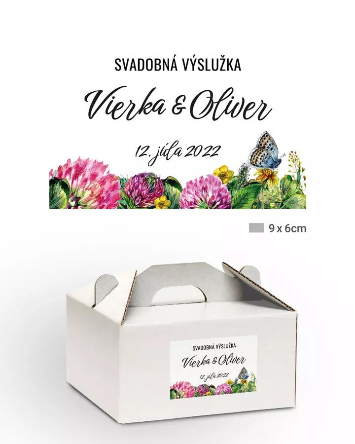 Nálepky na výslužky Poľné kvety 06 1/3