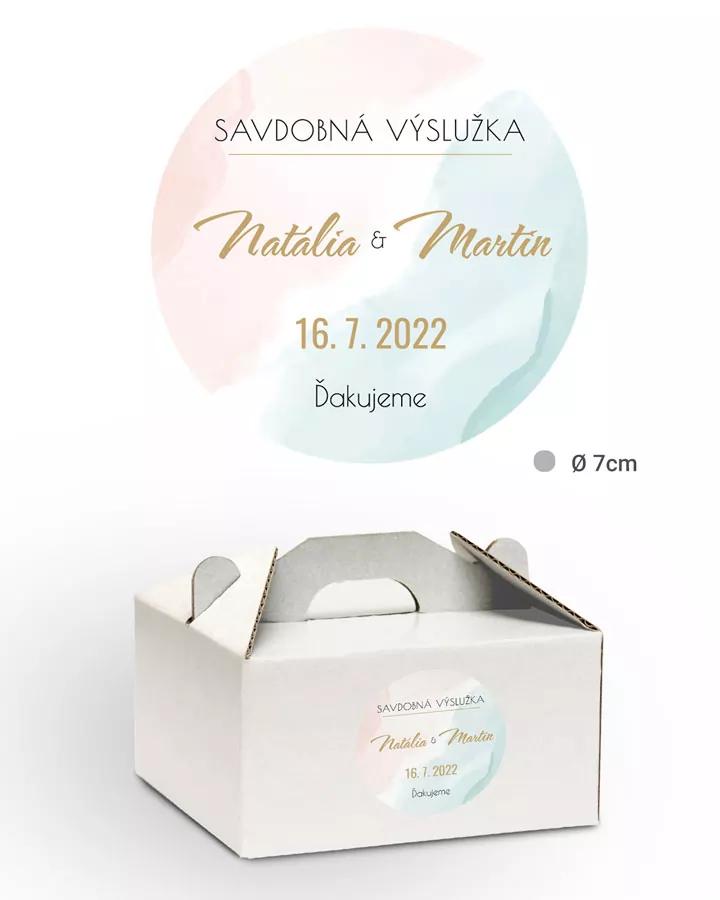 Nálepky na výslužky Abstrakt 01 2/3