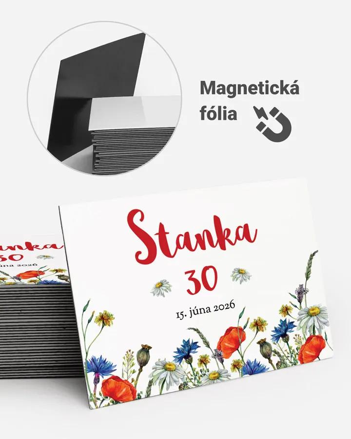 Pamätné magnetky z oslavy - Poľné kvety 04