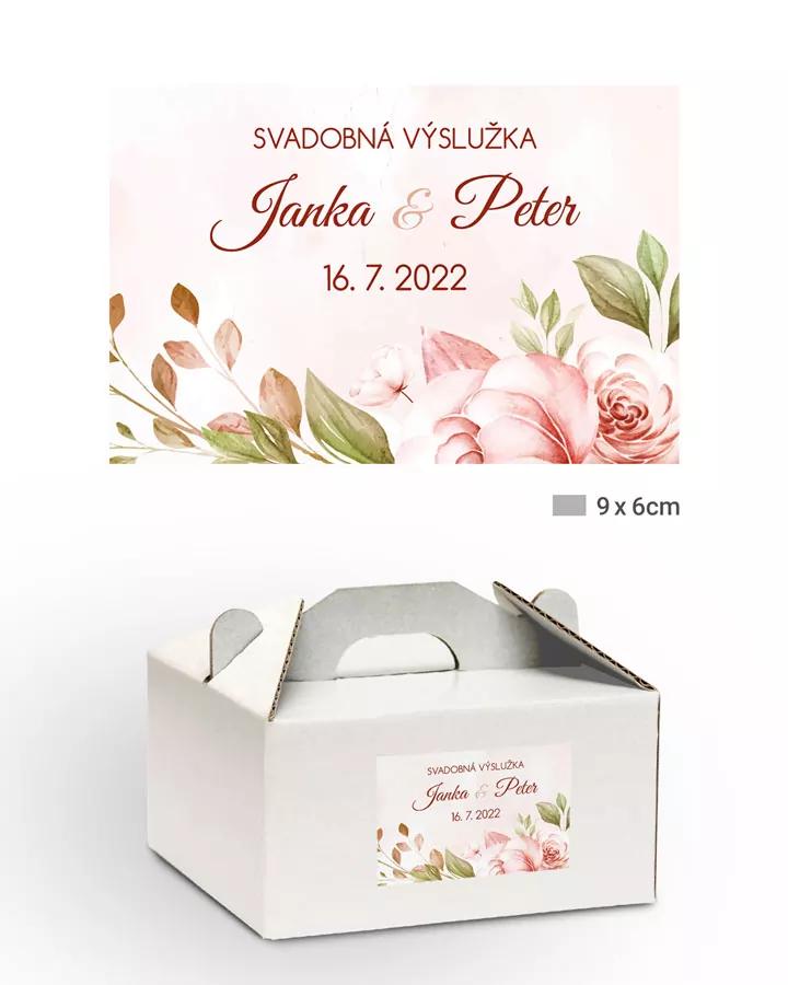 Nálepky na výslužky Kvetinový sen 1/3