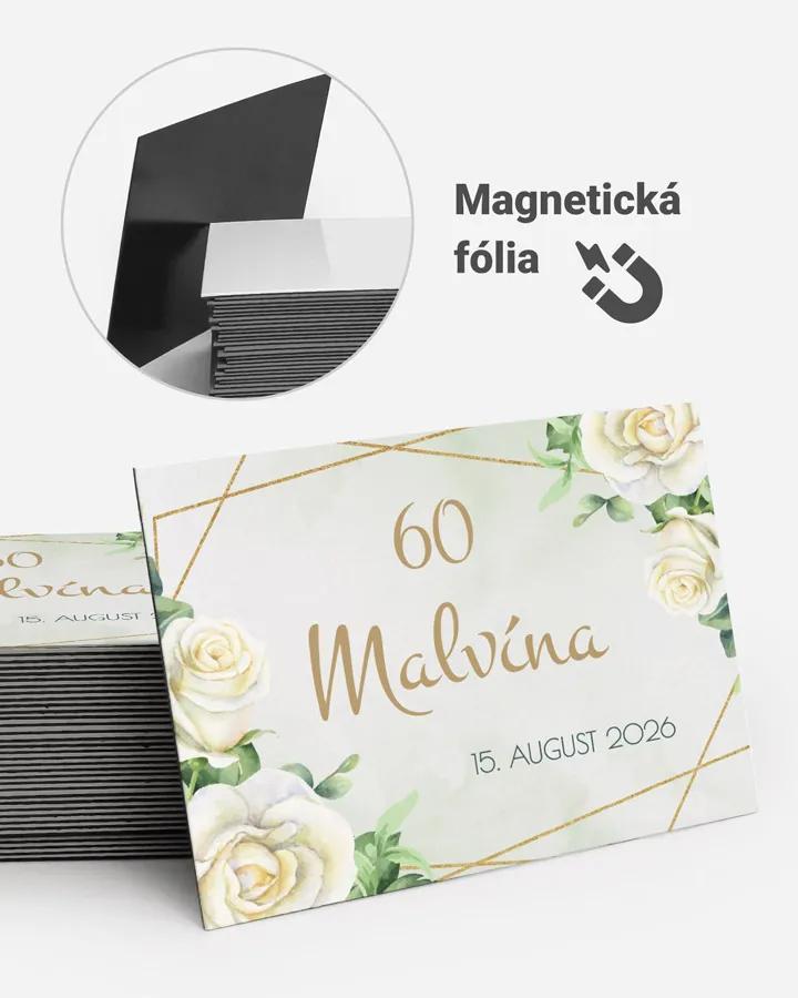 Pamätné magnetky z oslavy - Šípové ruže 05