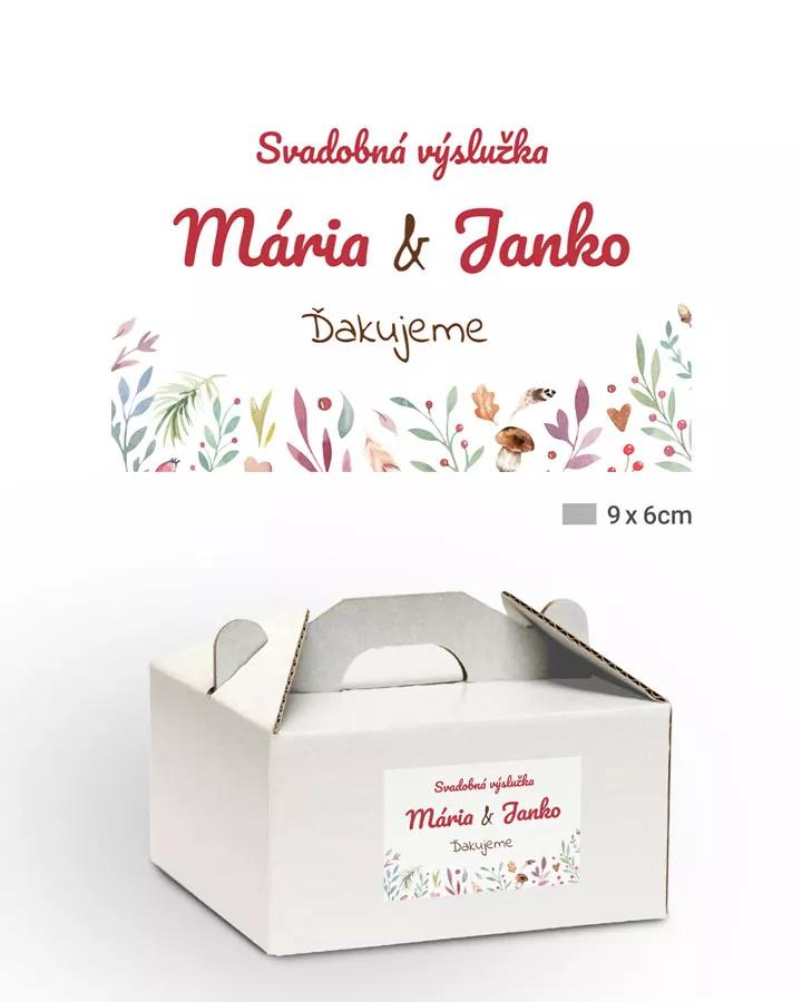 Nálepky na výslužky Lesné plody 02 1/3