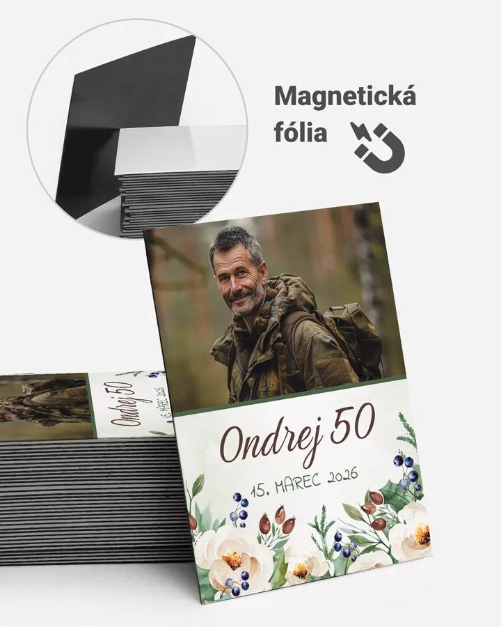 Pamätné magnetky z oslavy s fotkou - Lesné plody